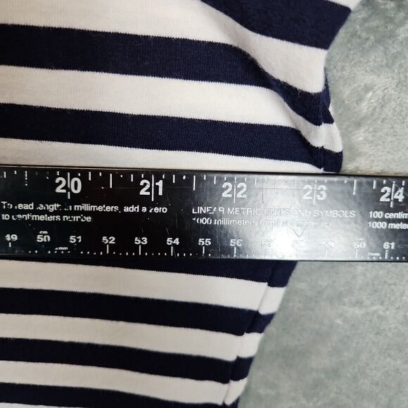 Susan Graver xl tops Red White Blue cotton blend long sleeve 4th July nautical - Picture 5 of 10